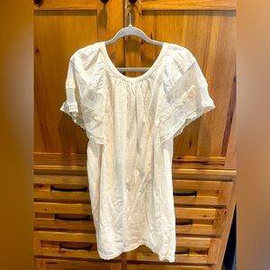 Boho dress off white small